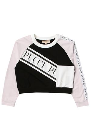 Felpa girocollo logata Emilio pucci | 9P4030Z0024930